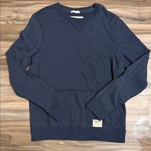 Vintage Abercrombie Muscle Pullover Men’s Size Large Kangaroo Pocket Navy